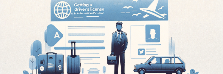 man waiting to get a driver's licence as an international student in the usa